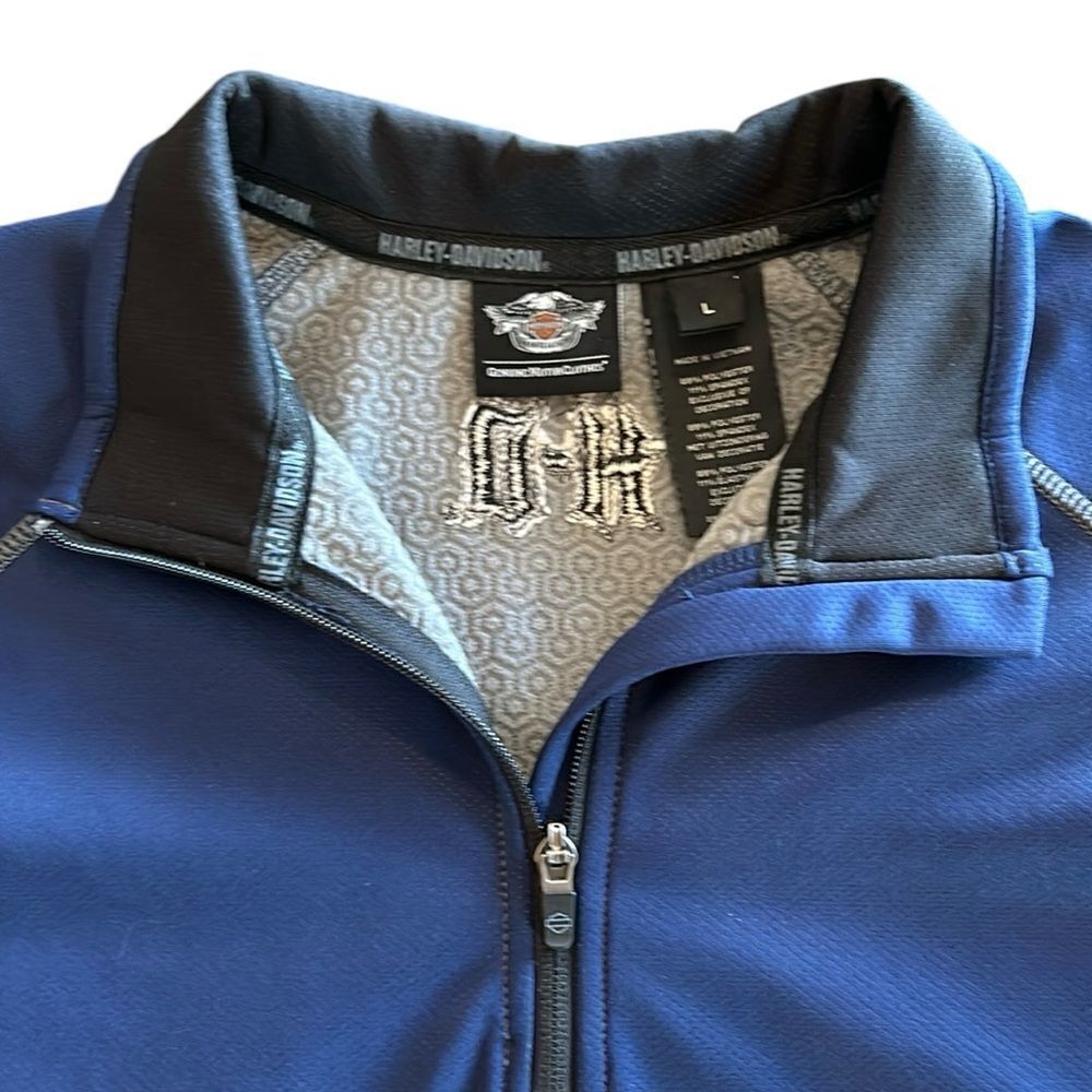 Harley Davidson Mens 1/4 Zip Softshell Jacket